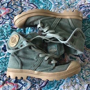 Green Palladium boots